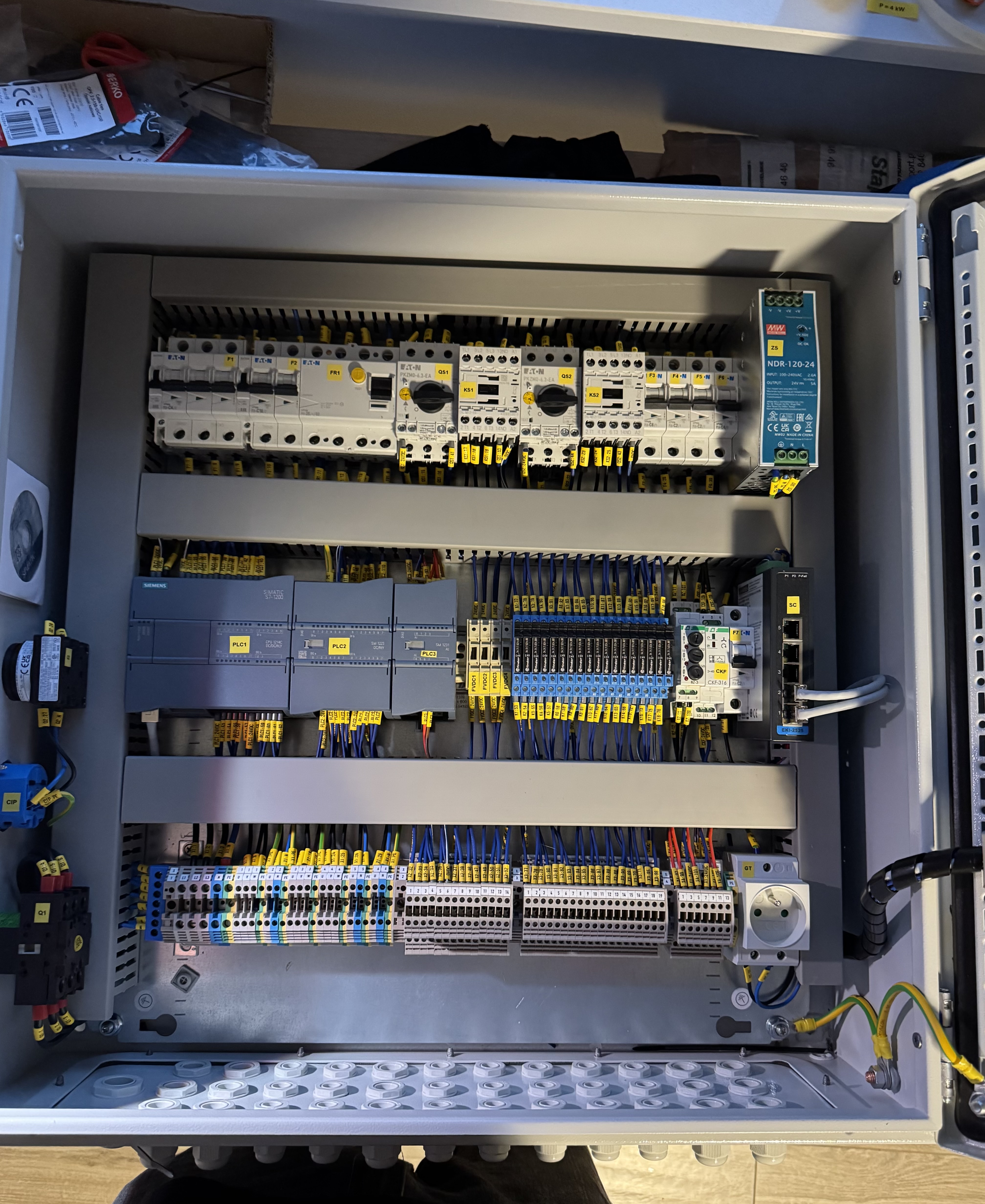Szafa sterownicza PLC Siemens S7-1200 — Zonik Automation